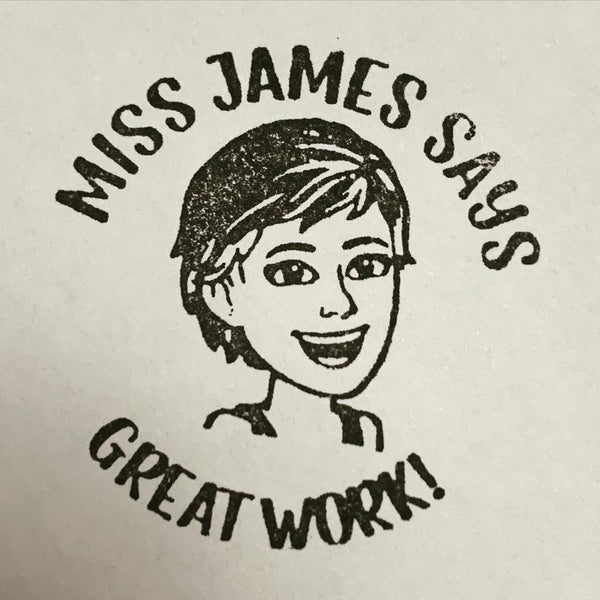 4.5 cm Cartoon Portrait Stamp (Teacher Stamp)
