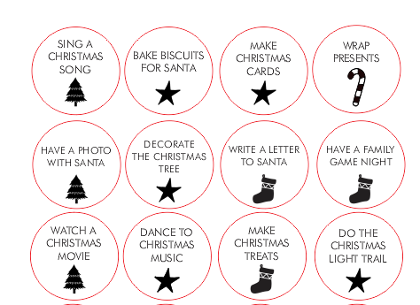 Christmas Activity Tokens