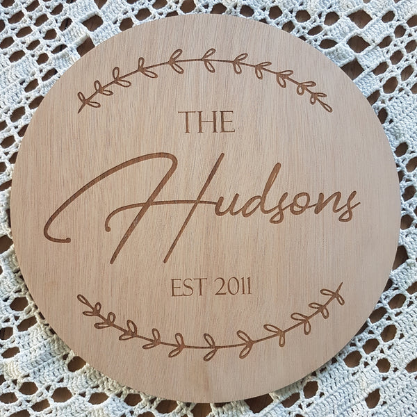 The "Surname" Wall Art