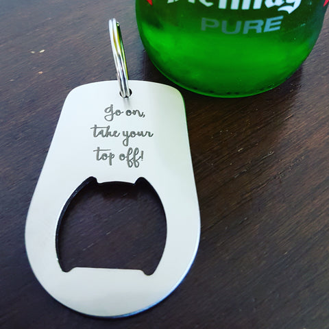 Bottle opener keyring