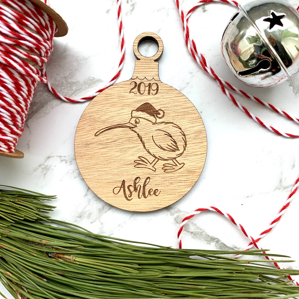 Christmas Kiwi bauble