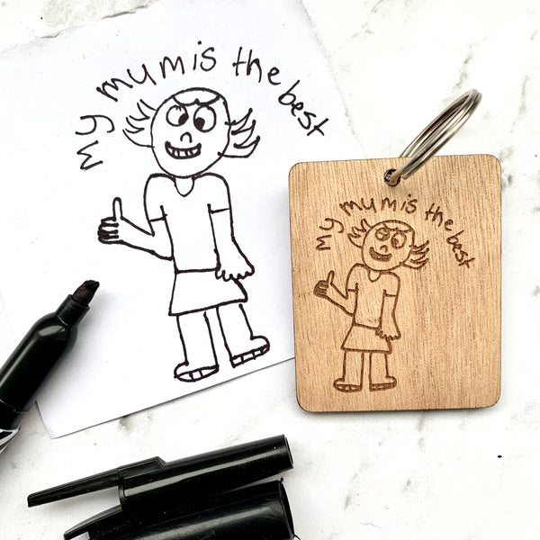 Artwork Wood Keyring