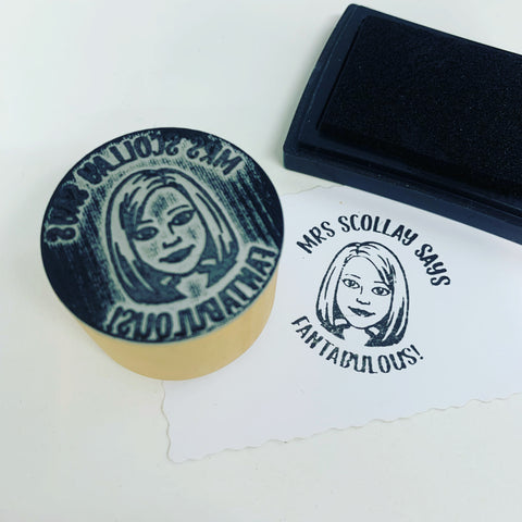 Cartoon Portrait Stamp (Teacher Stamp)