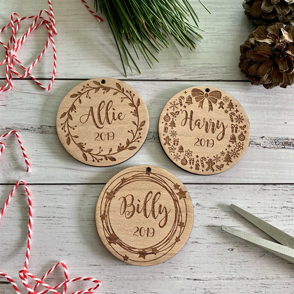 Bordered baubles