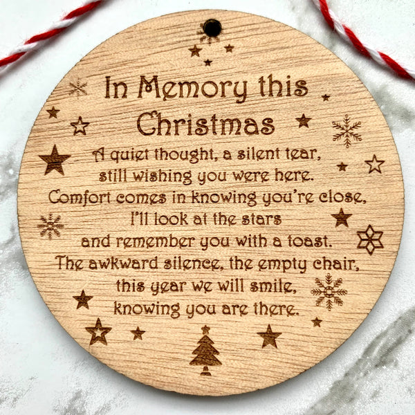 In memory wall hanging