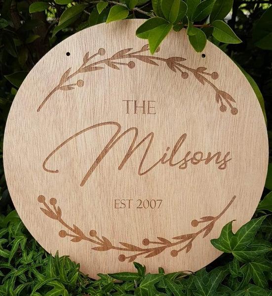 The "Surname" Wall Art
