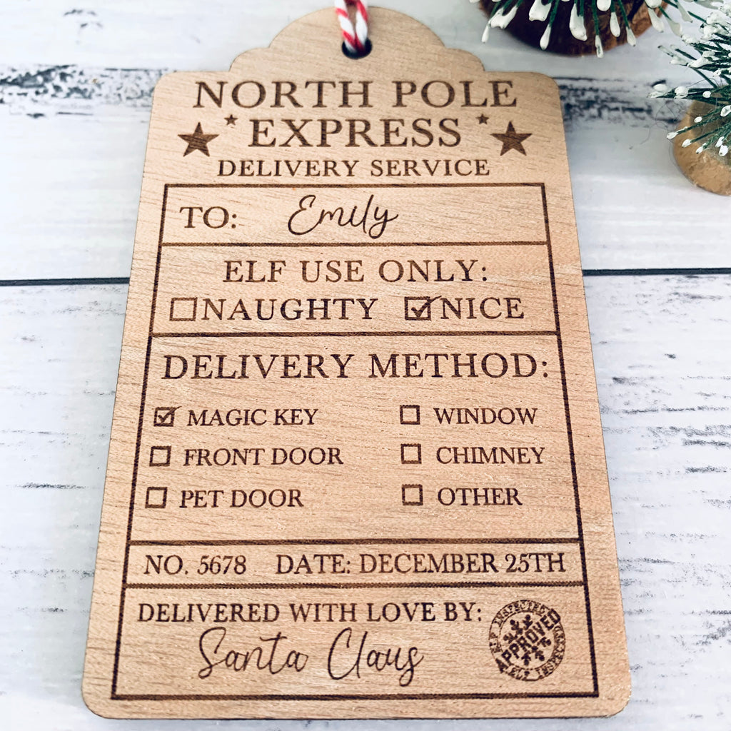 Santa Sack Delivery Tag