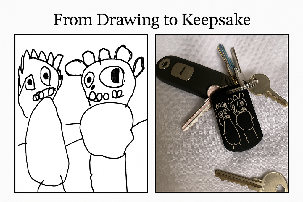 Artwork keyring