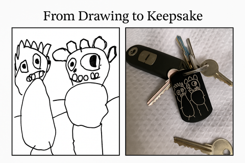 Artwork keyring