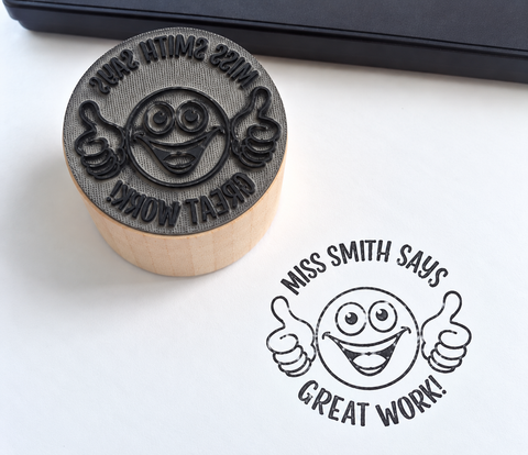 Smiley Face Teacher Stamp
