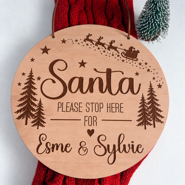 Santa, please stop here for...