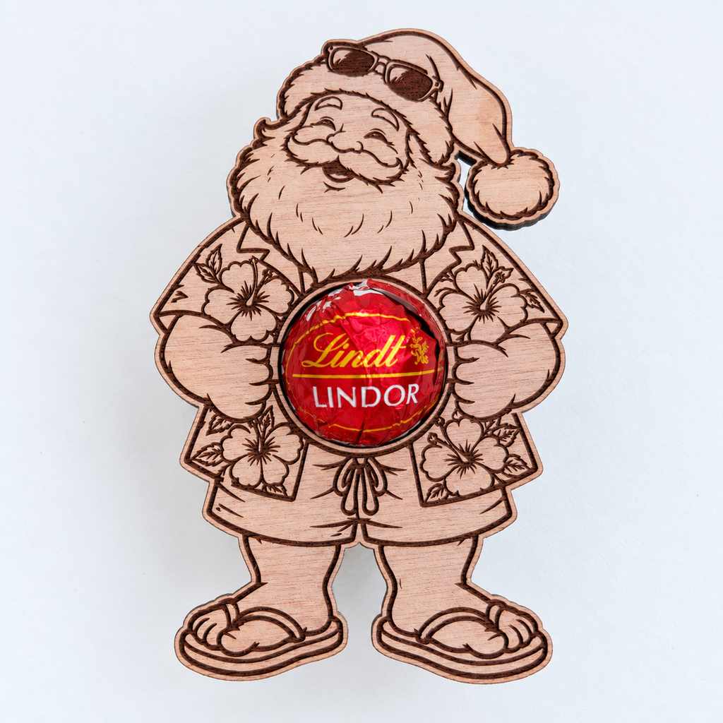 Summer Santa Chocolate Holder
