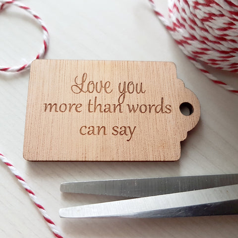 Gift Tag - Love you more