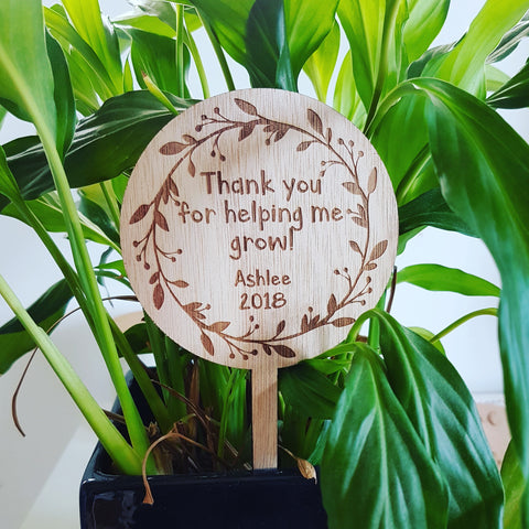 Thank you - Plant marker