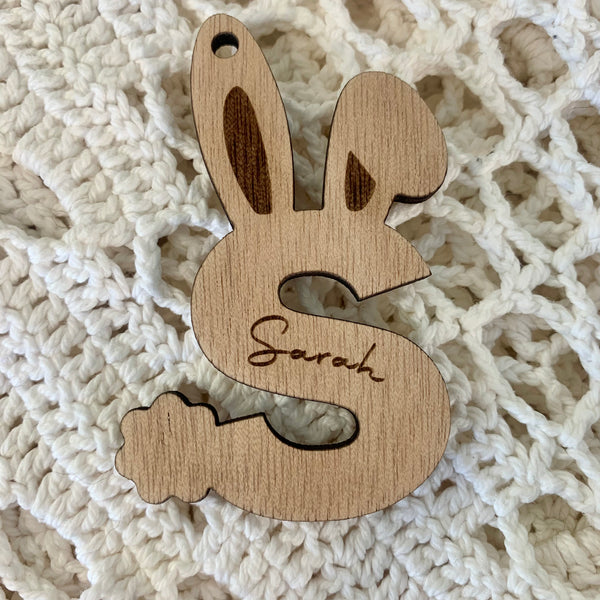 Bunny Letter Gift Tags