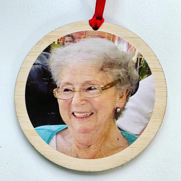 Memory bauble with photo